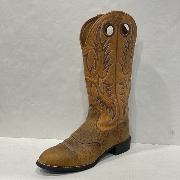 Ariat Other - Ariat Genuine Leather Roughstock Western Cowboy Boots Tan 9D